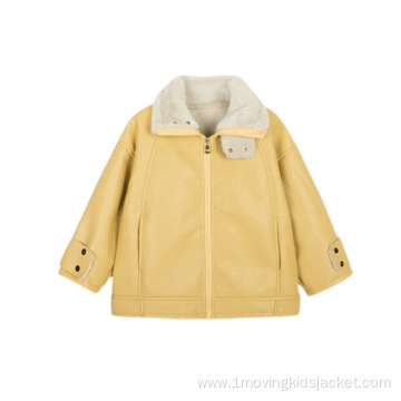 Fashionable Rabbit Fur Jacket Children'S Clothing